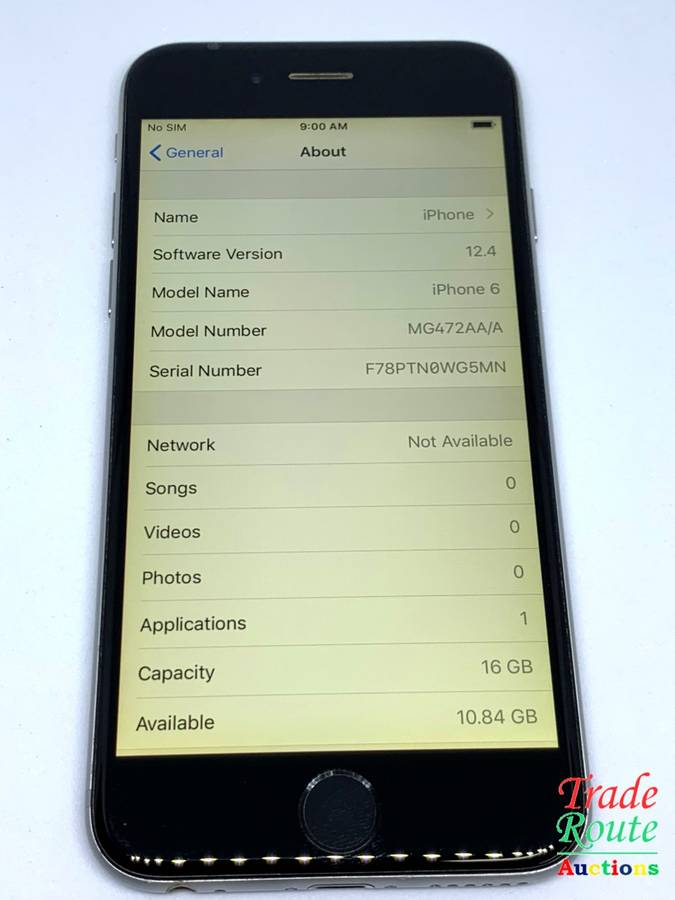 Apple iPhone 6 Space Grey (Pre Owned) SmartPhone (Unlocked to All networks)