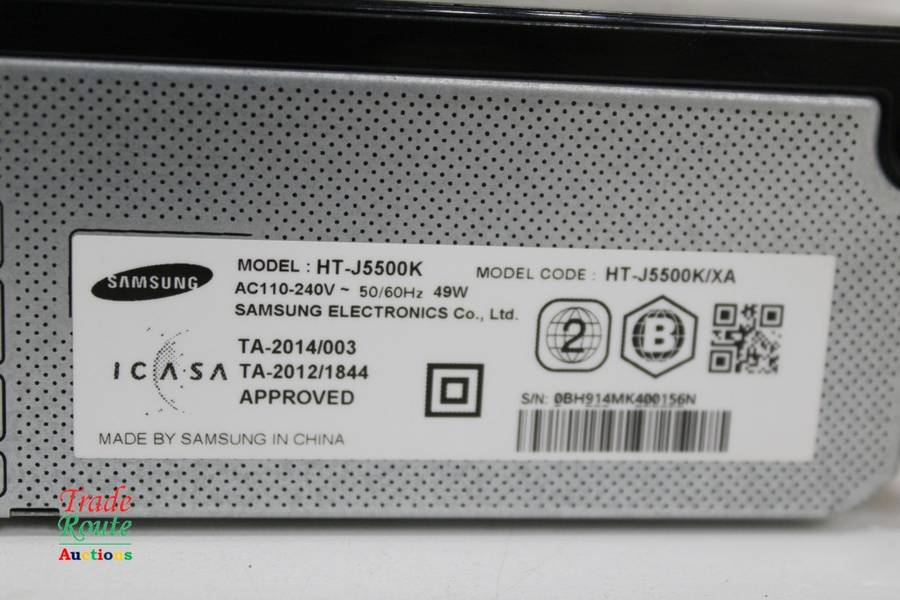 Samsung Blu-Ray 3D Player - No power for Spares or repair HT-J5500K