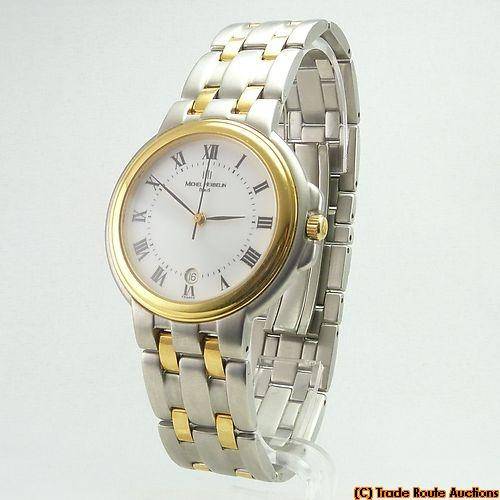 MICHEL HERBELIN DATE MENS TWO TONE WATCH - 12492 *** MICHEL HERBELIN *** R 8000