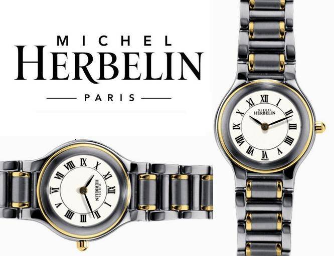 MICHEL HERBELIN WOMEN'S Two Tone BRACELET WATCH - 7027-BT01*** R 8,000-00 *** DEMO