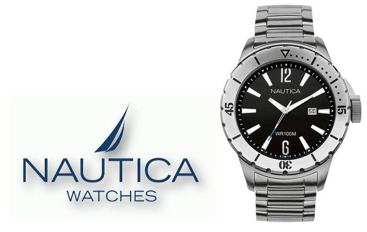 Nautica Mens NSR 05 Watch A18615G - Stainless Steel bracelet - Brand new in Box