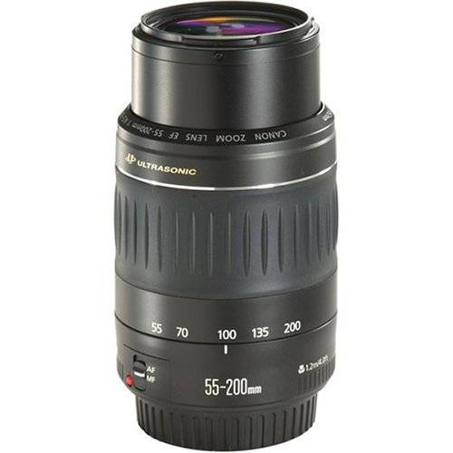 CANON EF 55-200MM USM II TELEPHOTO ZOOM LENS for 350D 400D D1 450D 1000D 550D Canon DSLR Cameras