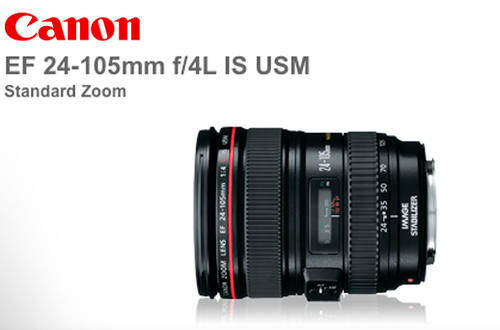 CANON EF 24 105mm F4L IS USM IMAGE STABILIZER ULTRASONIC ZOOM Lens for CANON Digital SLR Cameras