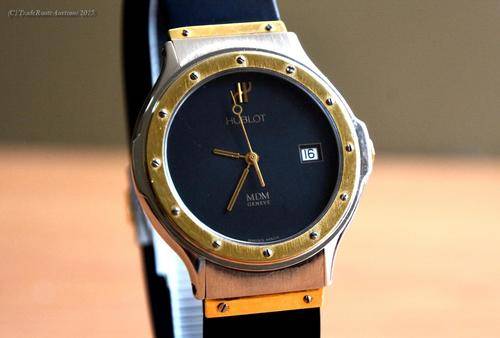 HUBLOT CLASSIC STEEL/GOLD  MDM GENEVE 1521.2 SWISS MADE WATCH