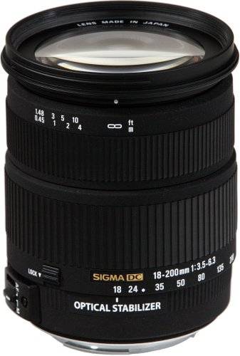 SIGMA 18-200mm F3.5-6.3 DC OS HSM for NIKON DSLR Cameras - OPTICAL STABILIZER