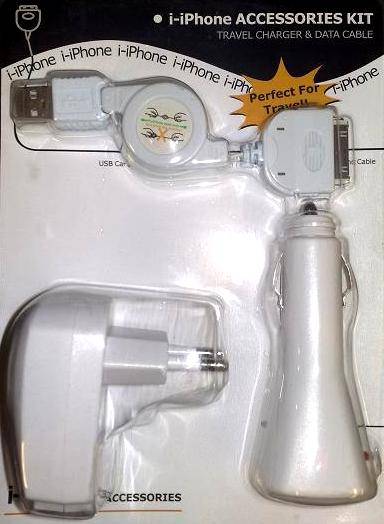 I-Phone / I-Pod Travel Charger - Accessories Kit
