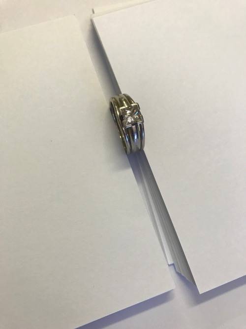 Platinum diamond ring
