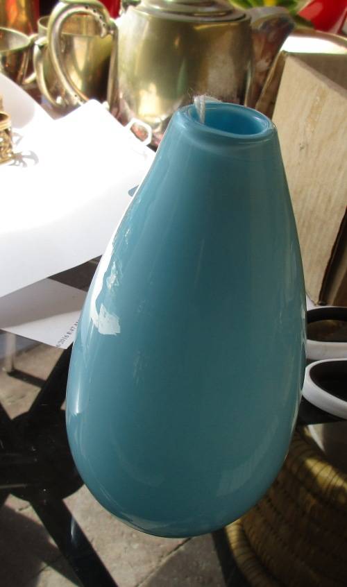 BLUE BALUSTER VASE
