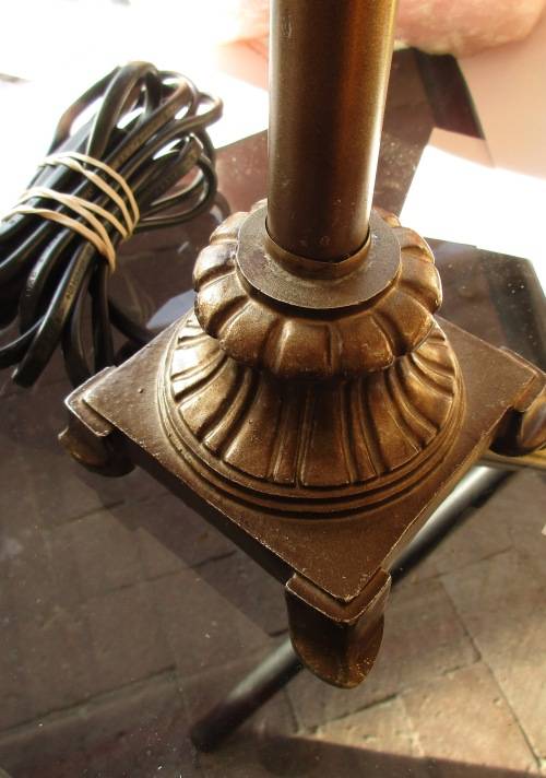 PAIR METAL LAMPS
