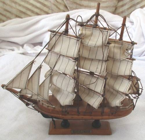 WOOD MODEL OF THE MAYFLOWER