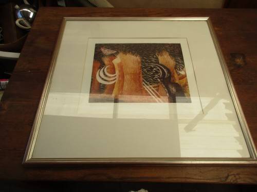SOUTH AFRICAN SIGNED PRINT  VERONA HIGGS 1990 COSMIC ORDER