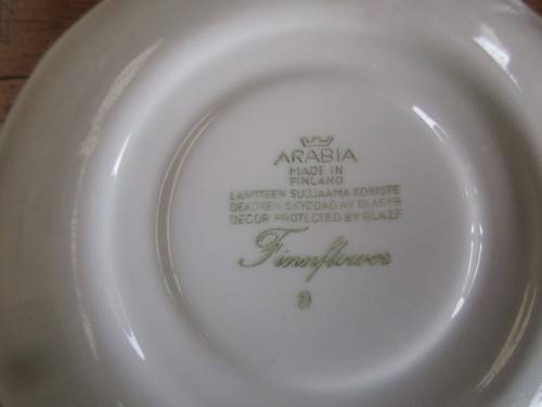 ARABIA OF FINLAND  FINNFLOWER PATTERN TRIO