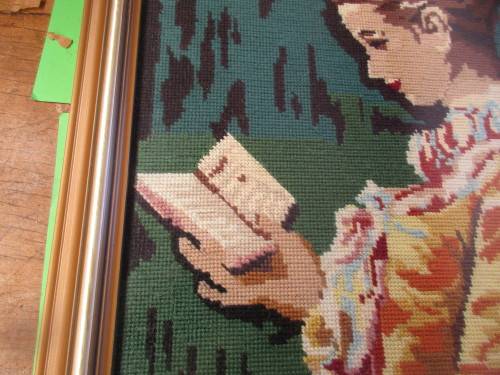 TAPESTRY OF LADY READING