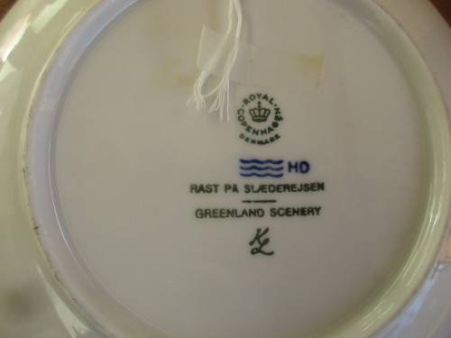 ROYAL COPENHAGEN DENMARK DISPLAY PLATE GREENLAND SCENERY