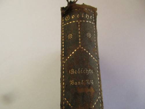 LOVELY 1924 GERMAN BOOK ON GOETHE'S  GEDICHTE