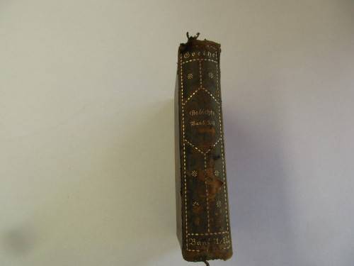 LOVELY 1924 GERMAN BOOK ON GOETHE'S  GEDICHTE