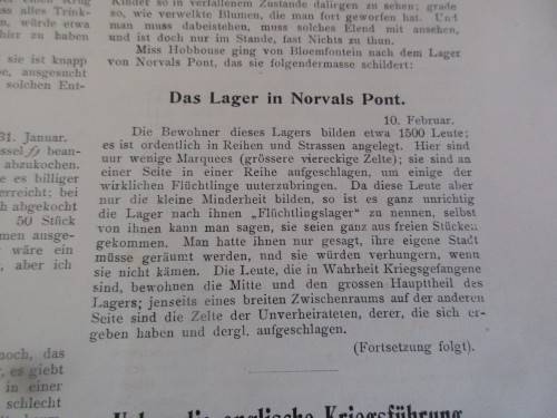 Der Burenfreund Officielles Organ Der Internationalen Burenliga C1901