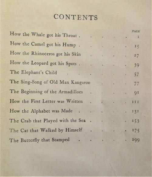 JUST SO STORIES RUDYARD KIPLING 1928