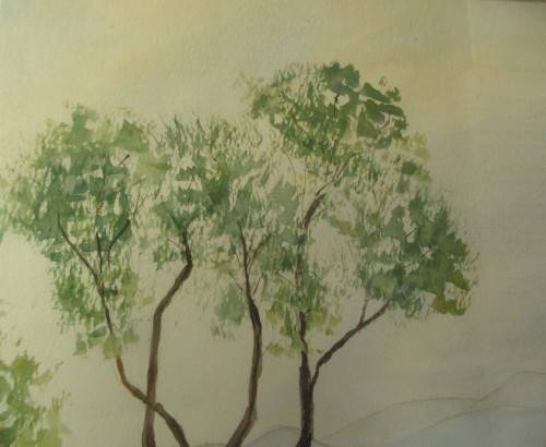 SOUTH AFRICAN ARTIST NEVILLE BALFOUR LANDSCAPE WATERCOLOUR 2000
