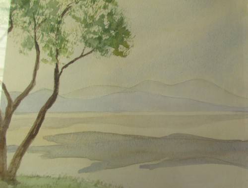 SOUTH AFRICAN ARTIST NEVILLE BALFOUR LANDSCAPE WATERCOLOUR 2000