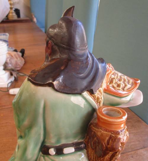 ABSOLUTELY BIG  BEAUTIFUL CHINESE WARRIOR FIGURINE WITH HALBERD PROBABLY YONGZHENG NIAN ZHI 2000`S