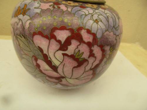 ABSOLUTELY BEAUTIFUL PAIR CHINESE CLOISONNE GINGER JARS