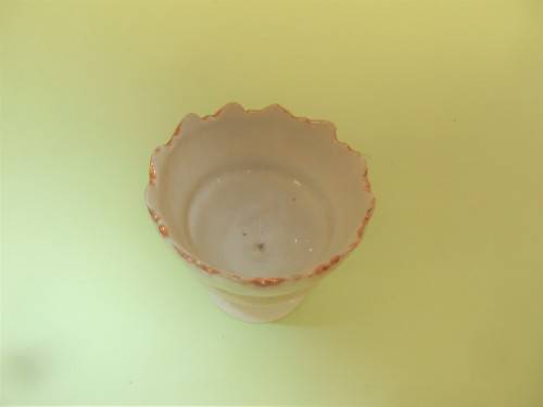 VICTORIAN CERAMIC HANDPAINTED EGG HOLDER SET c 1870`s
