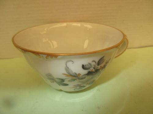 NYMPHENBURG (GERMANY) TRIO CUP SAUCER AND BISCUIT   PLATE 1975