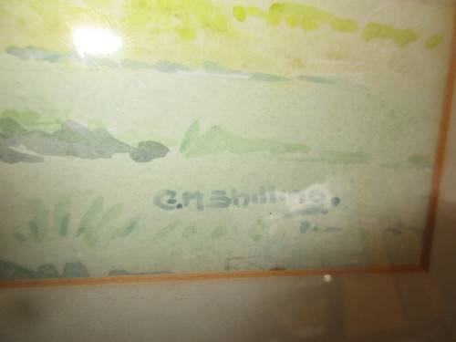 FRAMED WATERCOLOUR ON BOARD G SHILLING LANDSCAPE  SCENE