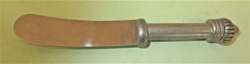 BEAUTIFUL CAROL BOYES STAINLESS STEEL AND CAST ALUMINUM  BUTTER KNIFE