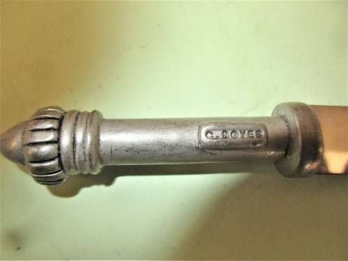 BEAUTIFUL CAROL BOYES STAINLESS STEEL AND CAST ALUMINUM  BUTTER KNIFE