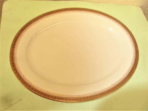 LIMOGES FRANCE WHITE AND GILT PLATTER