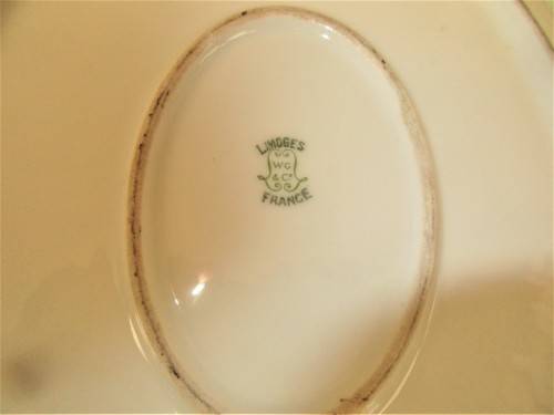 LIMOGES FRANCE WHITE AND GILT PLATTER