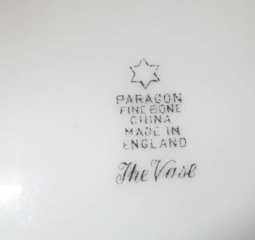 PARAGON CHINA SIDE PLATE ` THE VASE` c1919