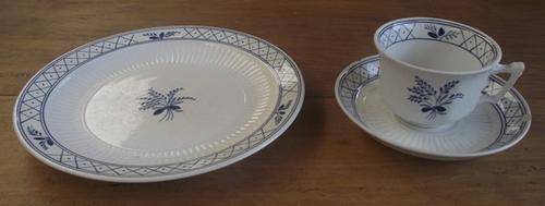 ADAMS IRONSTONE CUP SAUCER AND PLATE
