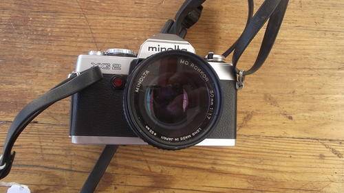 MINOLTA XG2 CAMERA AND CASE
