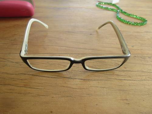 DKNY SPECTACLES WITH ASSOCIATED BRIGHT PINK CASE