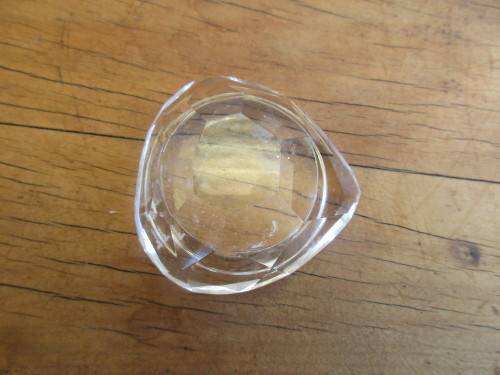 A PAIR CRYSTAL SALTS ALSO MAY BE USED AS CANDLEHOLDERS