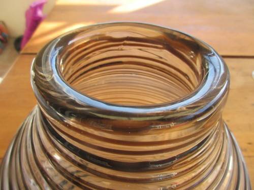 ABSOLUTELY BEAUTIFUL ITALIAN BALUSTER VASE HANDBLOWN LOVELY PONTIL MARK