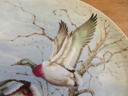 BEAUTIFUL IMARI JAPAN DISPLAY PLATE WITH JAPANESE CRANES