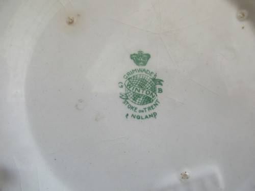 STUNNING GRIMWADES WINTON ENGLAND  FRUT BOWL HANDPAINTED c 1930