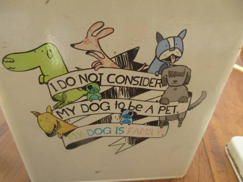 ENAMEL TIN FOR DOG FOOD