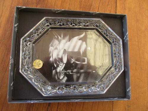 ABSOLUTELY BEAUTIFUL ROSENTHAL CRYSTAL PHOTO FRAME WITH ORIGINAL BOX