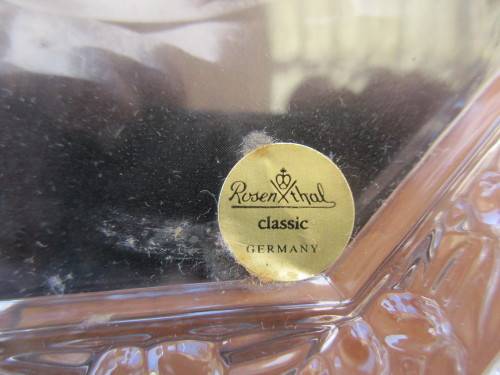 ABSOLUTELY BEAUTIFUL ROSENTHAL CRYSTAL PHOTO FRAME WITH ORIGINAL BOX