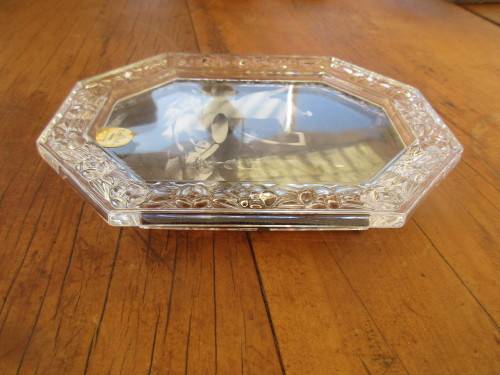 ABSOLUTELY BEAUTIFUL ROSENTHAL CRYSTAL PHOTO FRAME WITH ORIGINAL BOX