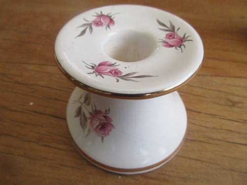 BELL WARE AG GILLIES MEYERTON PORCELAIN  PAIR CANDLESTICKS SOUTH AFRICA