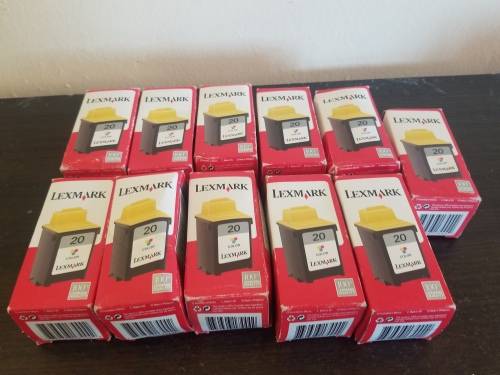 11x Lexmark 20 Color Ink Cartridge - OEM (OLD CARTRIDGES)