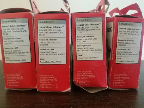 8x Lexmark 80 Color Ink Cartridge - OEM (OLD CARTRIDGES)