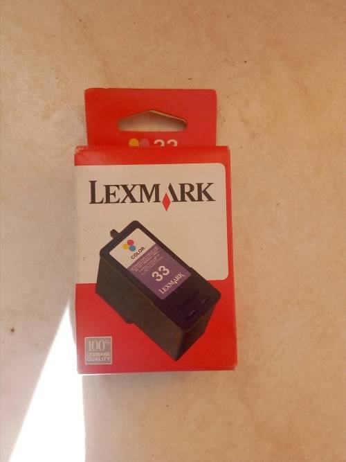 2 x Lexmark 33 Color Ink Cartridge - OEM (OLD CARTRIDGES NEVER USED, ALL SEALED)