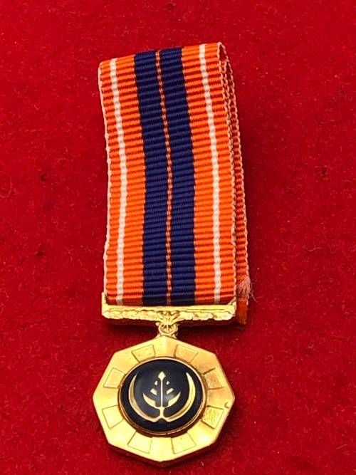 D10) PRO PATRIA MEDAL MINIATURE WITH SOLID SUSPENDER